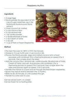 Coconut Raspberry Muffins. SIBO friendly, gluten free, dairy free, low carb. Thermomix Instructions.