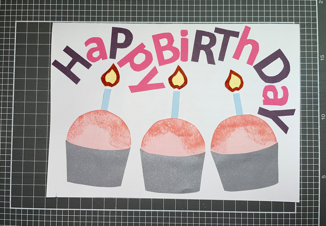 Cupcake Happy Birthday Card with Recipe and pop-up cupcake inside. Free printable templates and detailed instructions included.