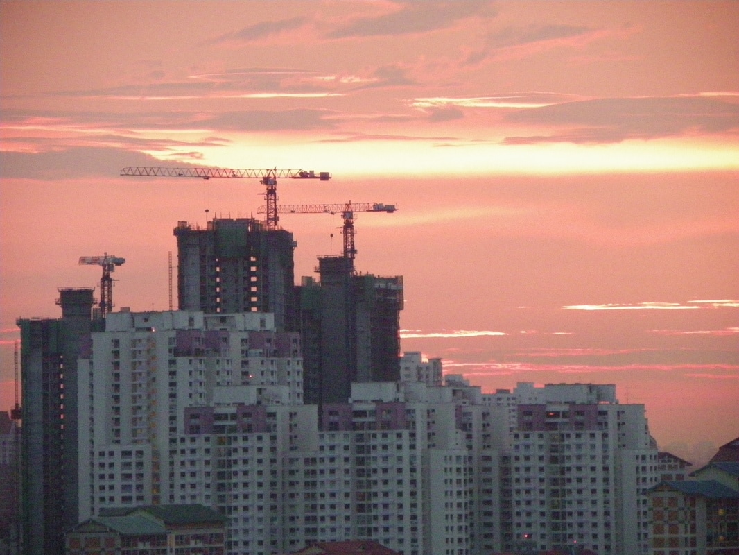 Sunset, Singapore, Bishan Area.