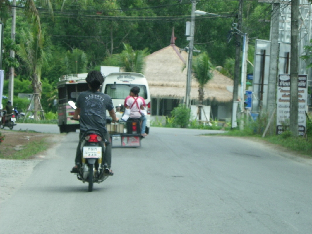Roads of Phuket, Thailand. Motor Cycles.