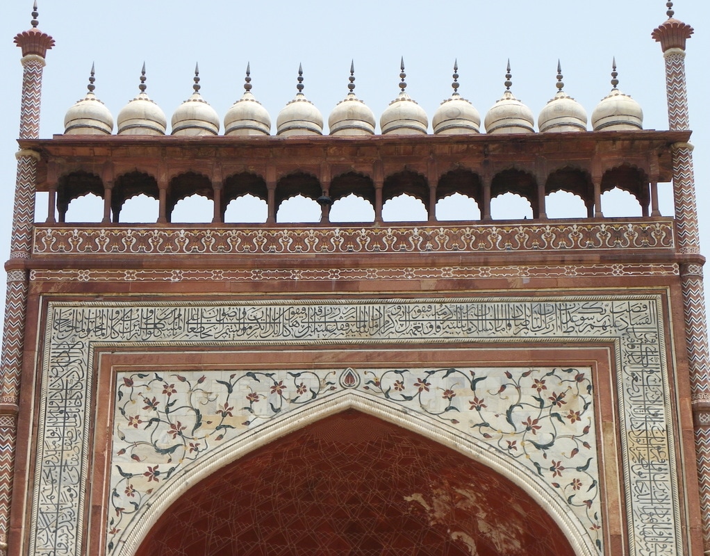 The Taj Mahal, Agra, India. The Entrance.