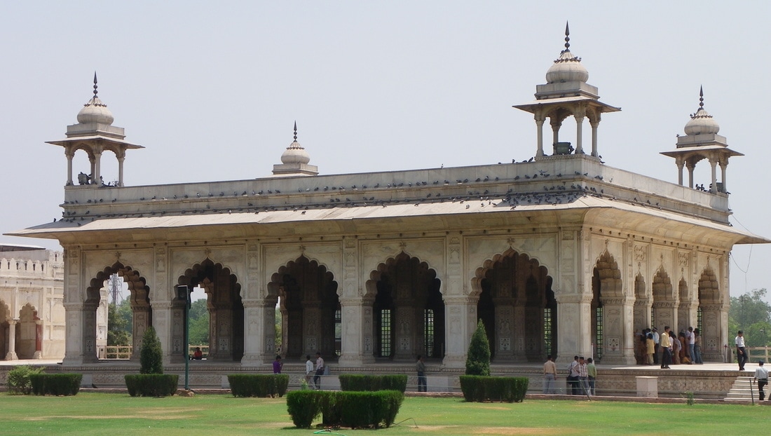 The Red Fort, Delhi, India. Diwan-i-Khas (Hall of Private Audiences).