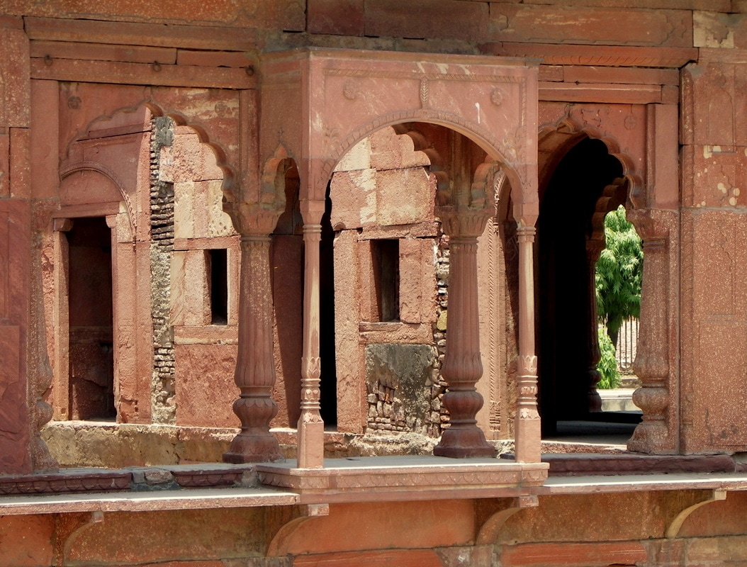 The Red Fort, Delhi, India. Zafar Mahal (Zafar's Palace).