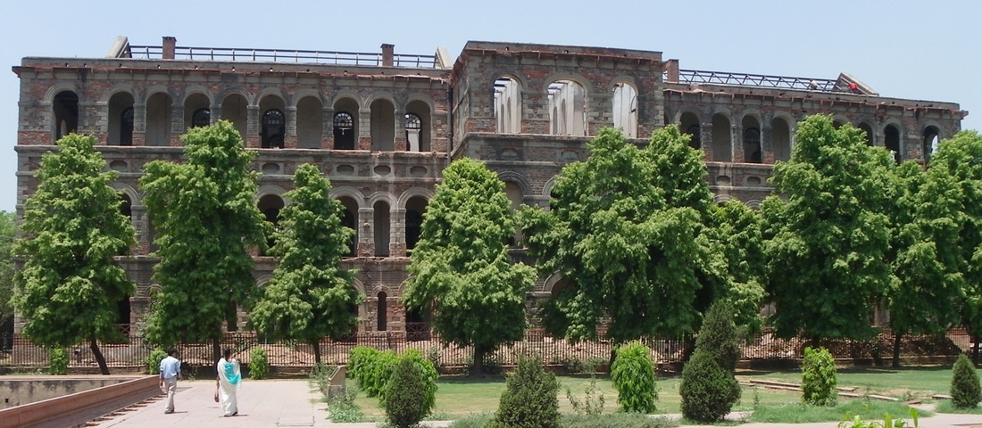 The Red Fort, Delhi, India. British Barracks.