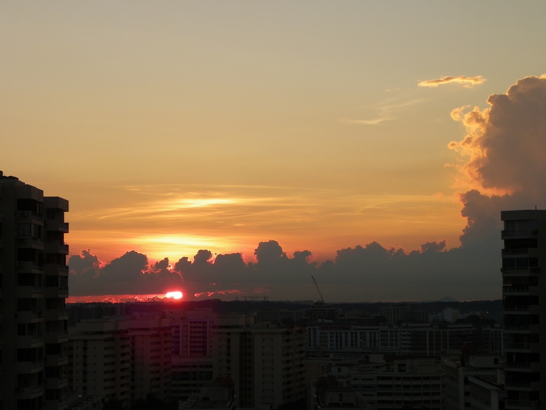 Sunset, Singapore, Bishan Area.