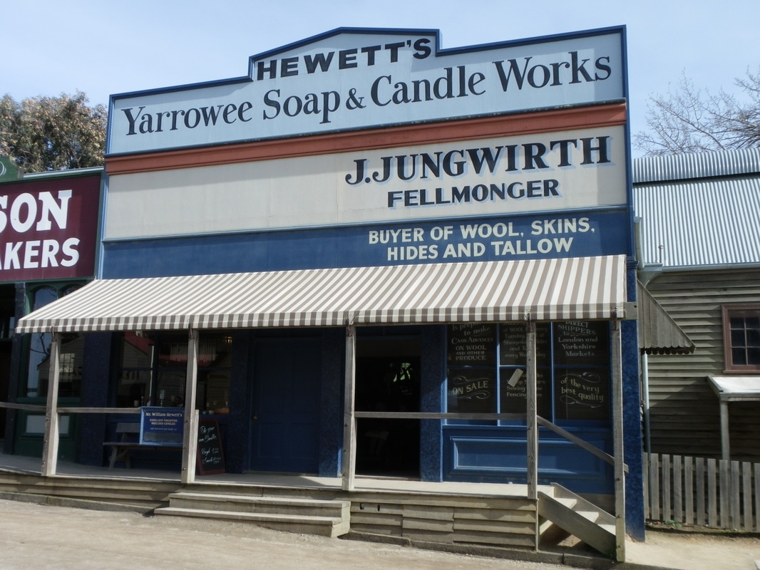 Sovereign Hill, Ballarat, Victoria, Australia. Yarrowee Soap and Candle Works.