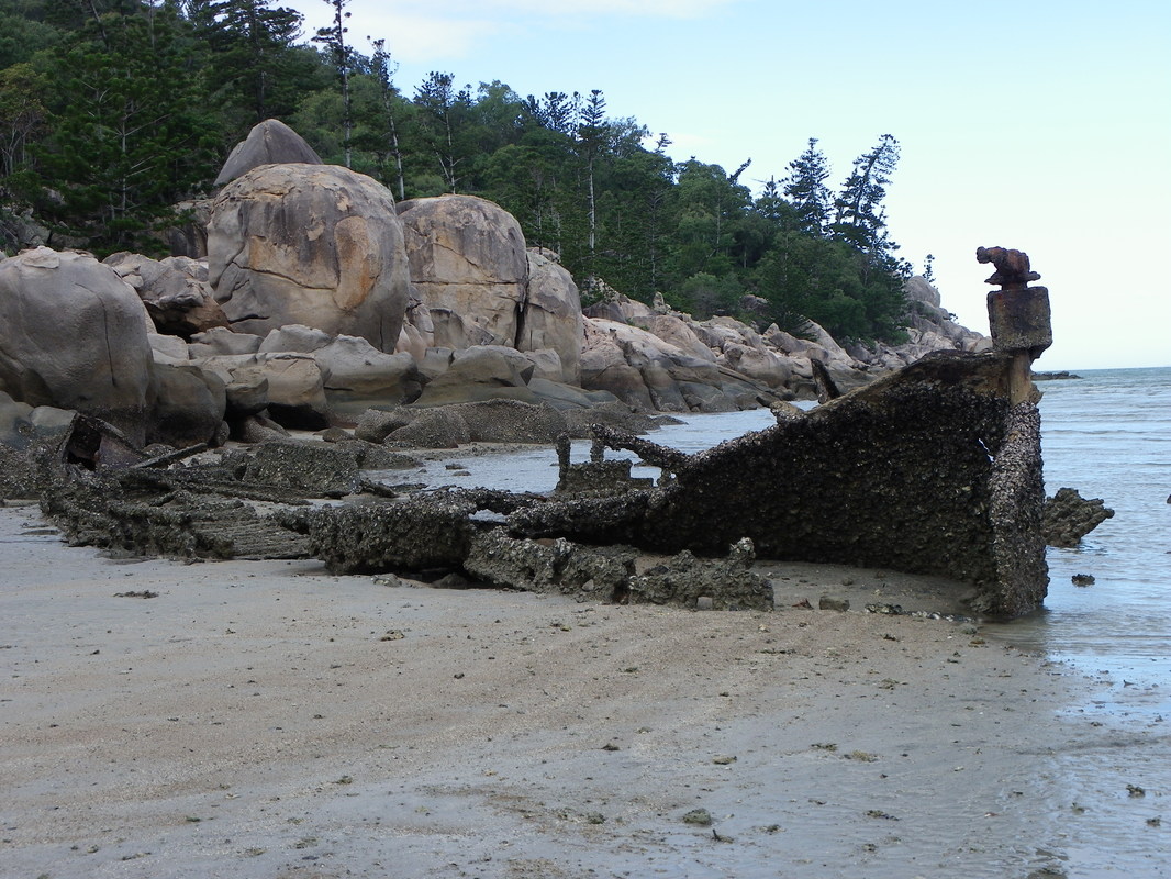 Wreck of SS Bee 1884, Picnic Bay, Magnetic Island, Queensland. 