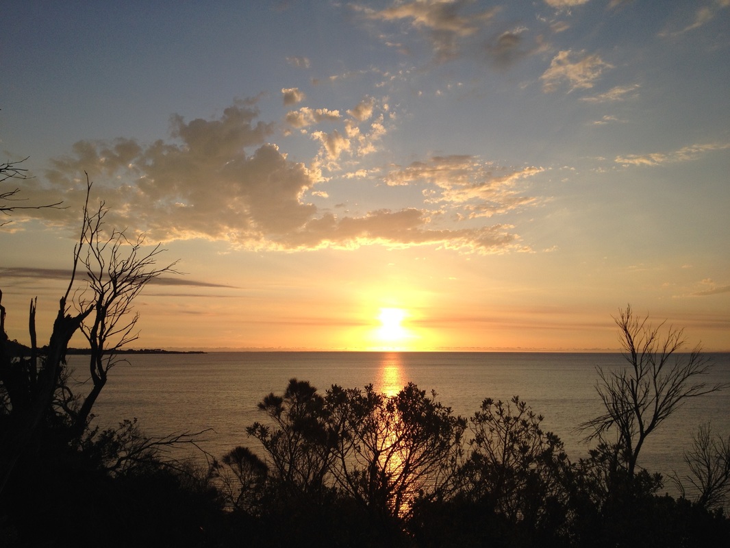 Beach at sunset, Mount Eliza, Mornington Peninsula, Victoria, Australia
