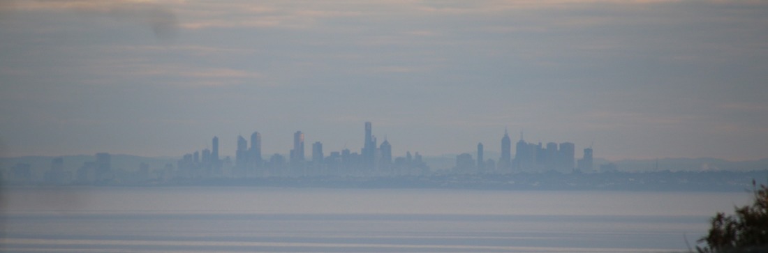 View of Melbourne City from Mount Eliza