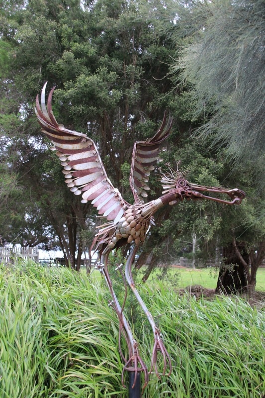 Sculpture, Churchill Island Heritage Farm, Phillip Island, Victoria, Australia