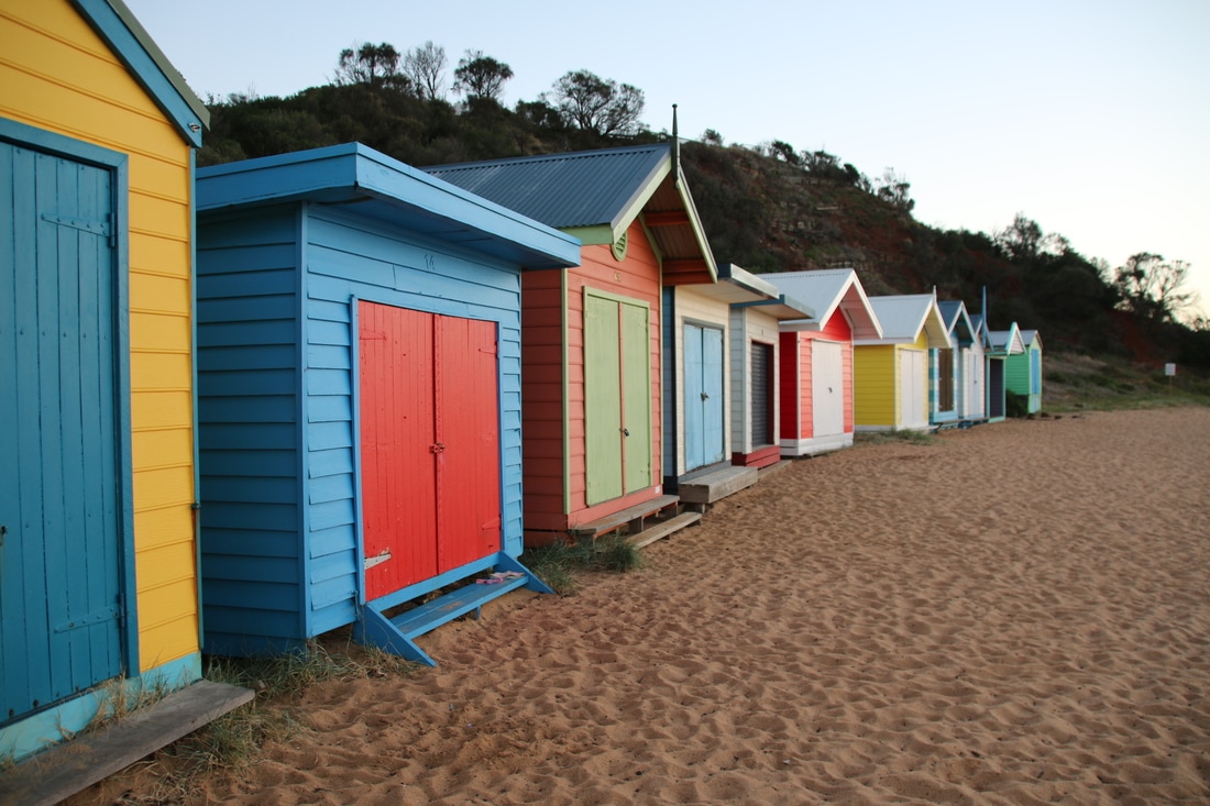 Beach Huts, Mount Eliza, Mornington Peninsula, Victoria, Australia