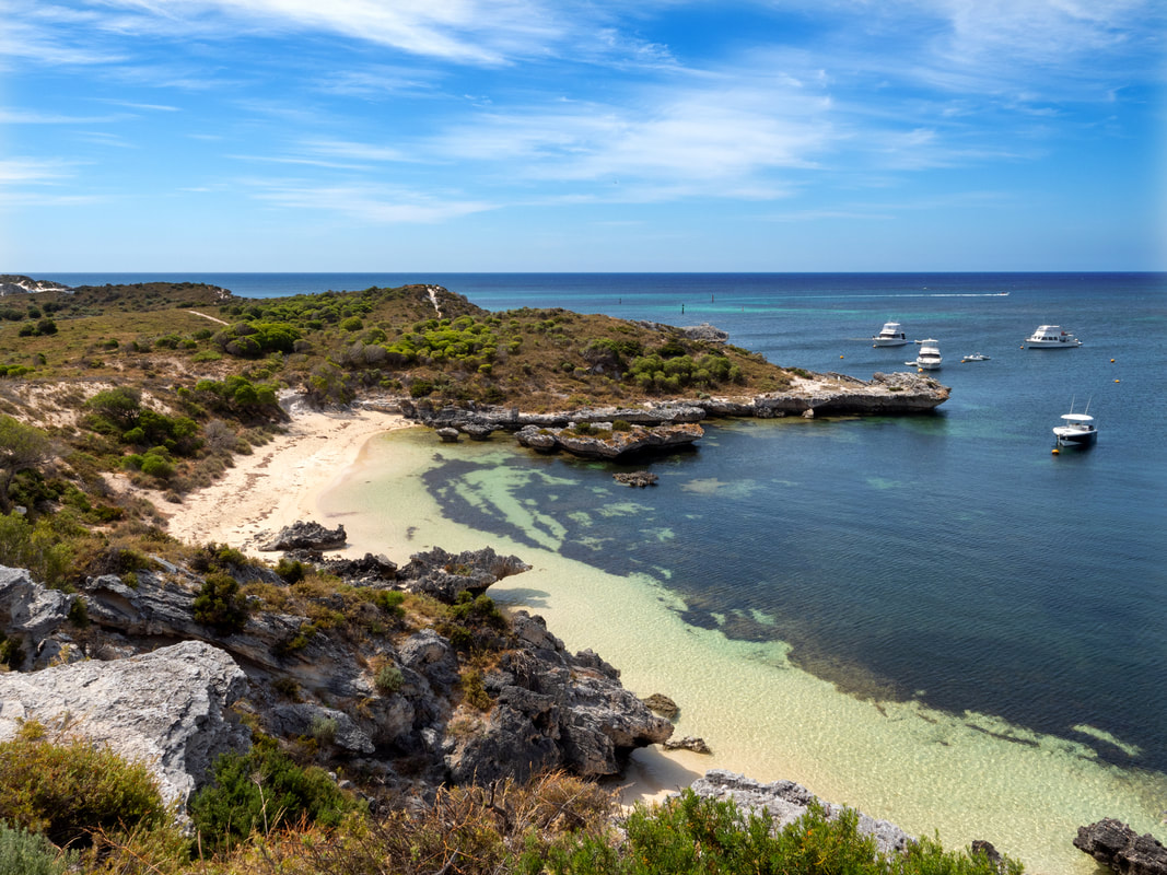 Geordie Bay. Rottenest Island, Western Australia. Beautiful Beaches.