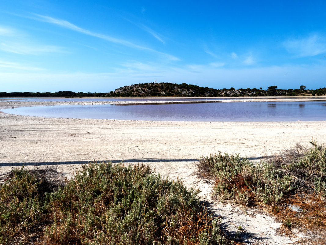 Rottnest Island Western Australia. Salt Lakes. 