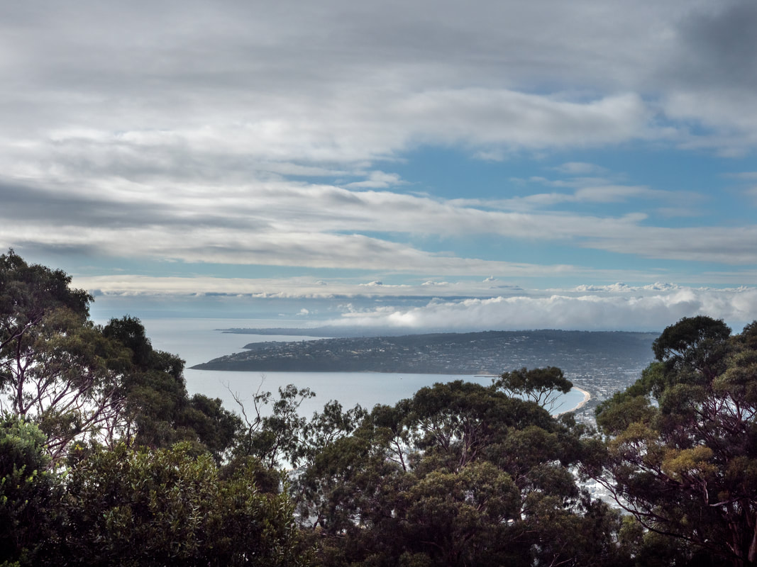 Arthur's Seat, Mornington Peninsula, Victoria, Australia, view over Port Phillip Bay