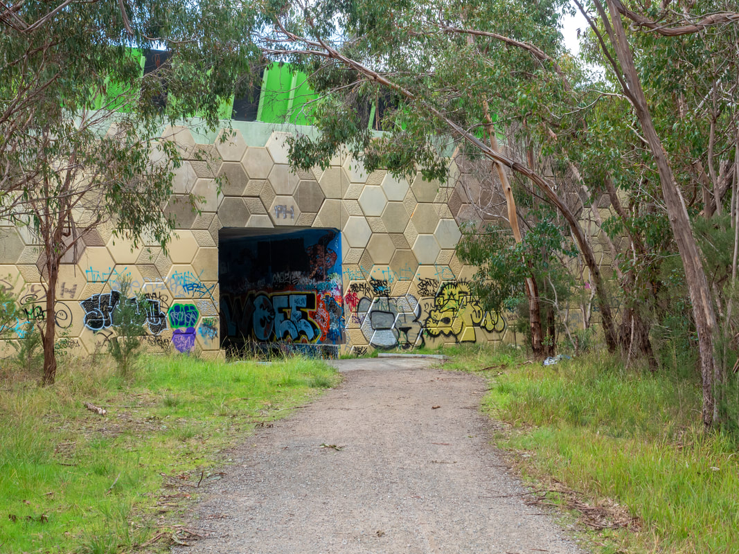 Tunnel under the Peninsula Link. The Pines Flora and Fauna Reserve, Frankston, Mornington Peninsula, Victoria, Australia, 