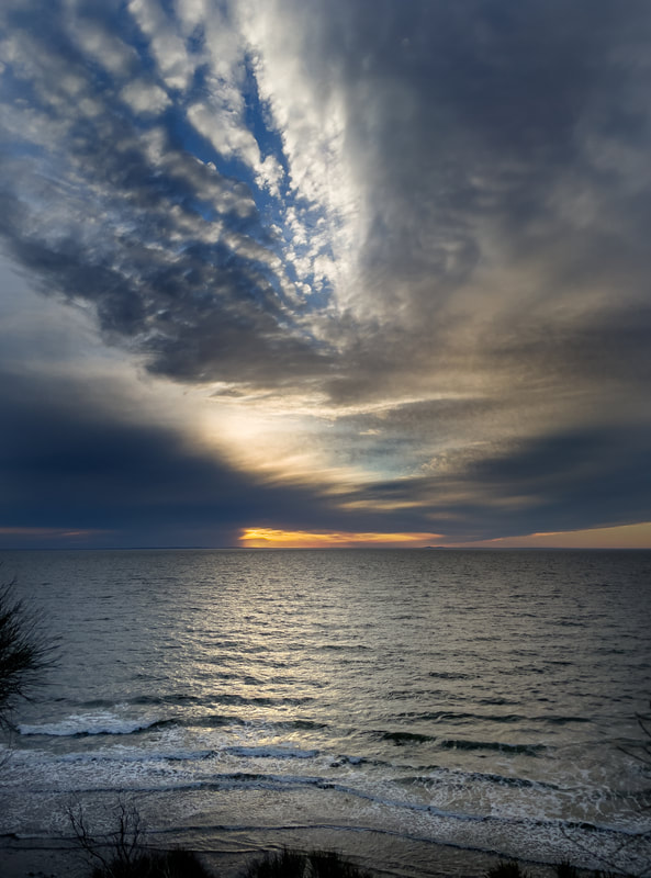 Sunset Over Port Phillip Bay, Viewed from Mount Eliza