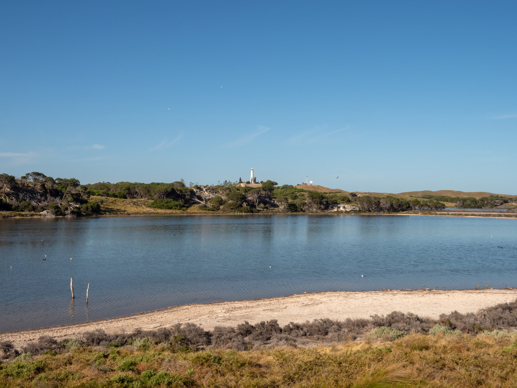 Rottnest Island Western Australia. Salt Lakes. Lake Vincent.