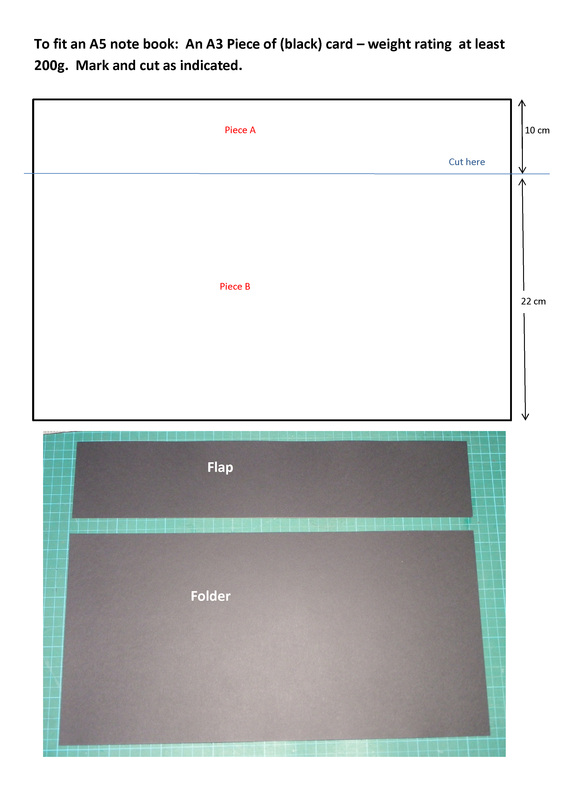 free paper craft instructions magnetic close notebook folder