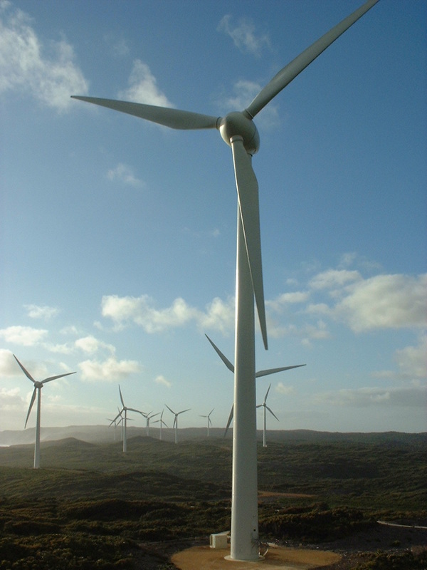 Albany Wind Farm coastline turbines western australia 