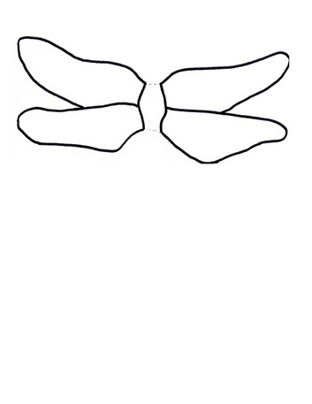 free dragonfly wings template for kids craft