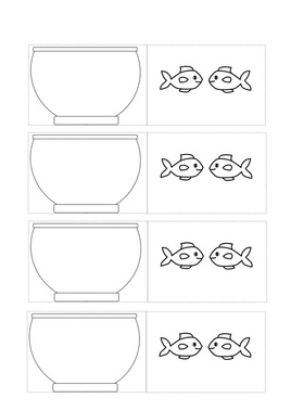 Fish in bowl optical illusion craft for kids. Free printable template. 