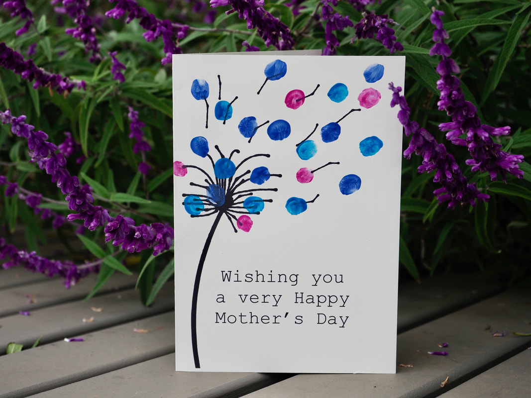 Mother's Day card craft for kids. Free printable template and instructions.