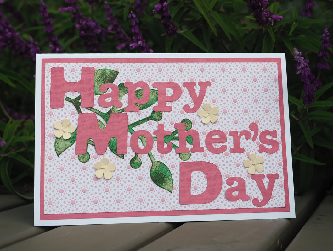 DIY Make Your Own Floral Happy Mother's Day Card. Free craft instructions.