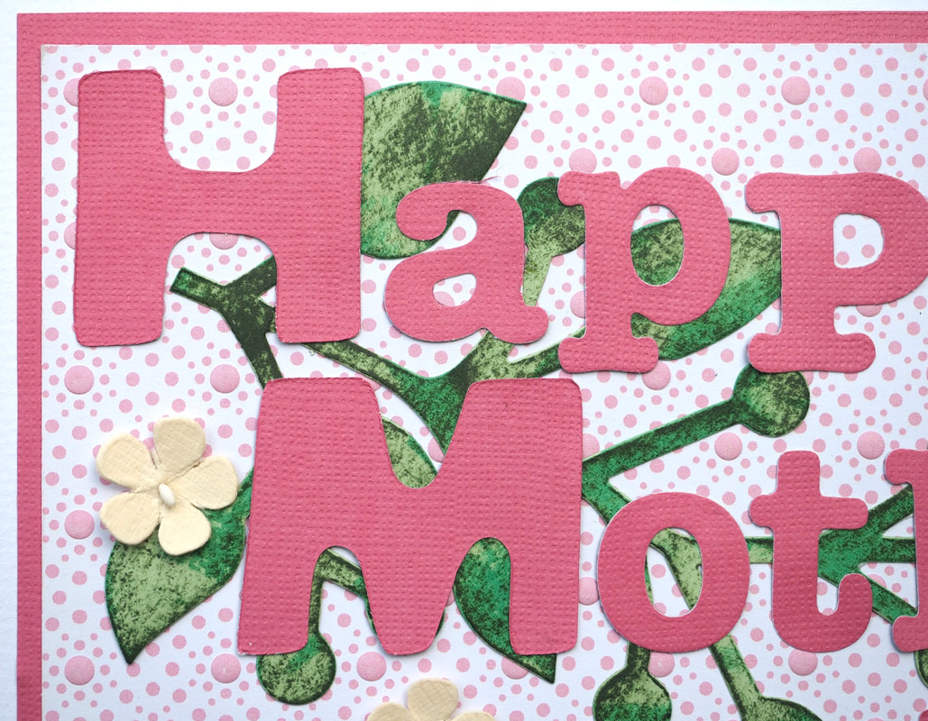 DIY Make Your Own Floral Happy Mother's Day Card. Free craft instructions.
