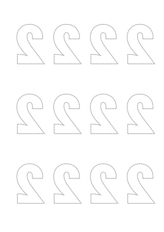 Free Printable Templates of reversed numbers and letters for card making and scrapbooking 