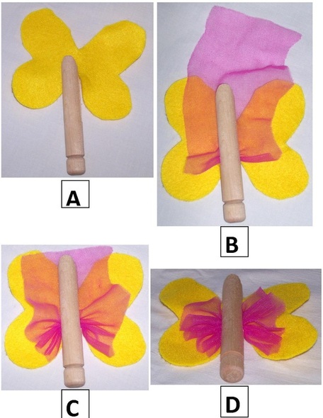 Make peg craft butterflies free craft instructions and template
