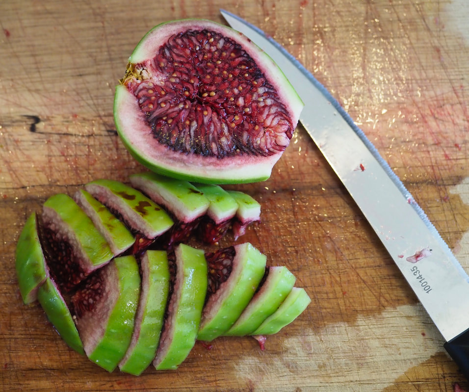 Fig. Dicing for making jam.