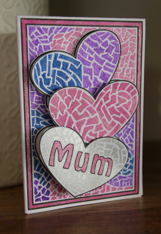 Free Printable Template for Mother's Day card craft for kids.