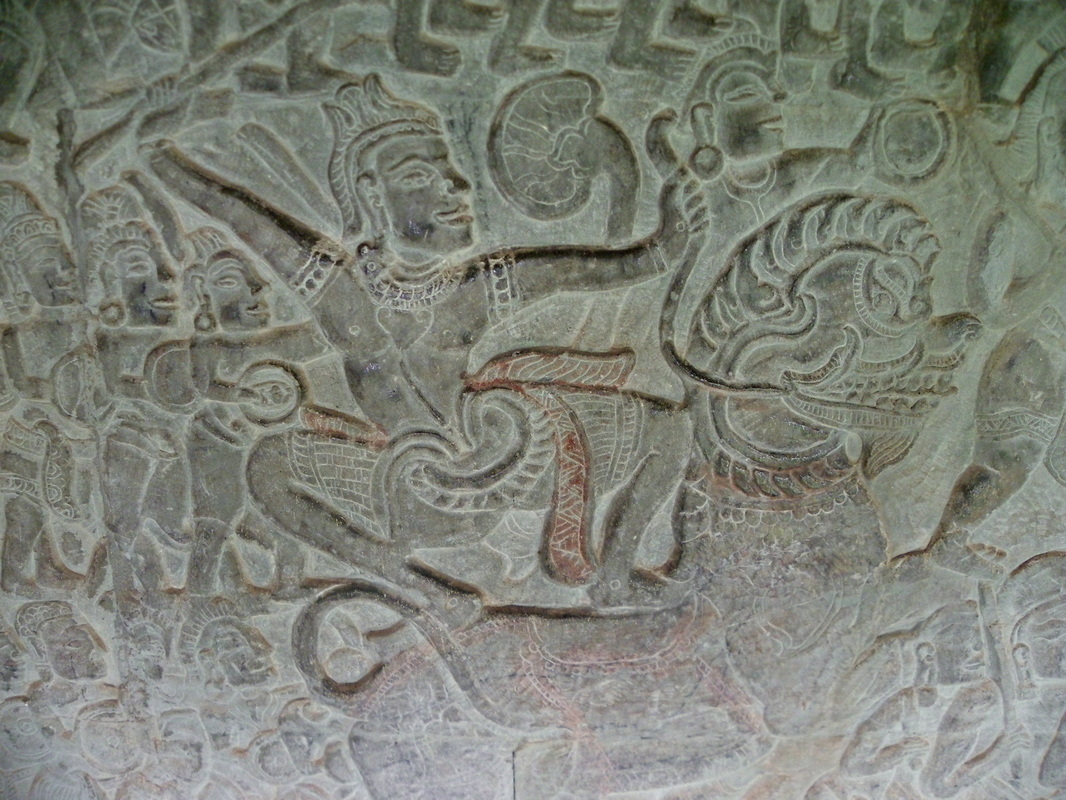 Bas Relief, Angkor Wat, Siem Reap, Cambodia, temple