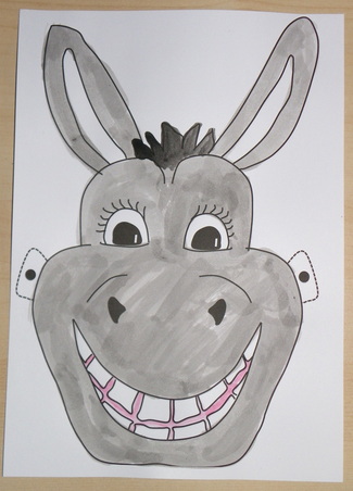 how to make a donkey mask with free printable template for kids