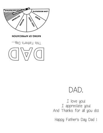 printable fathers day quarter fold card with free template for kids craft - appreciation