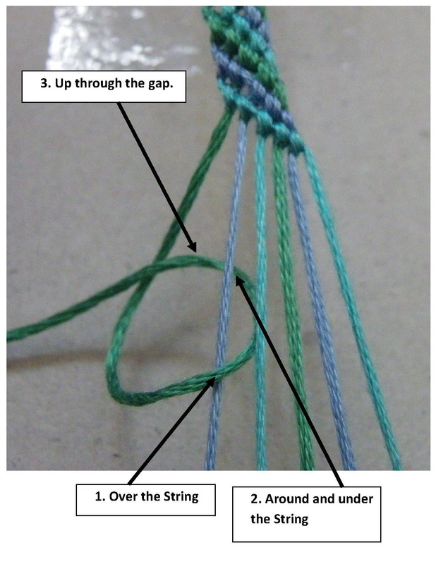 how to make friendship bracelets with a home-made loom 