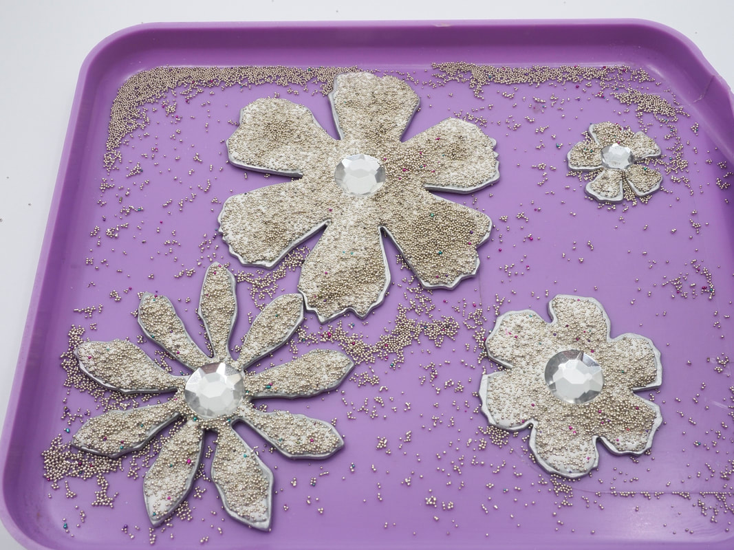 craft make your own scrapbooking embellishments using micro beads flowers 