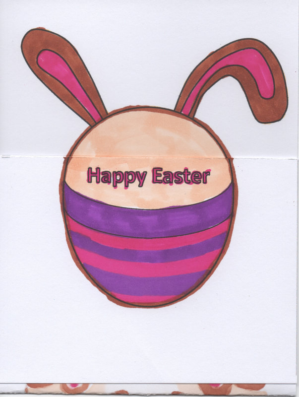Free Easter kids craft. An Easter Egg turns into the Easter Bunny. Free downloadable and printable template.