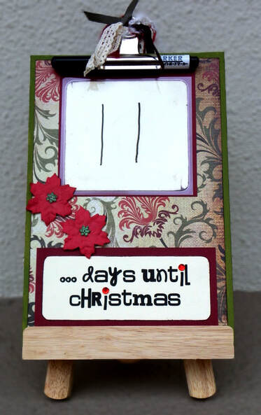Christmas Advent Countdown Calendar craft. Free instructions and printable templates. craftnhome.com