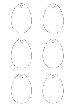 Easter Egg Colouring Craft for Kids. Free printable template and full instructions.