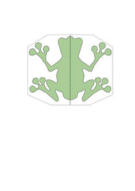 Paper Frog Race. Kids activity and craft with free printable template,