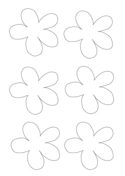 Flower template for card making 
