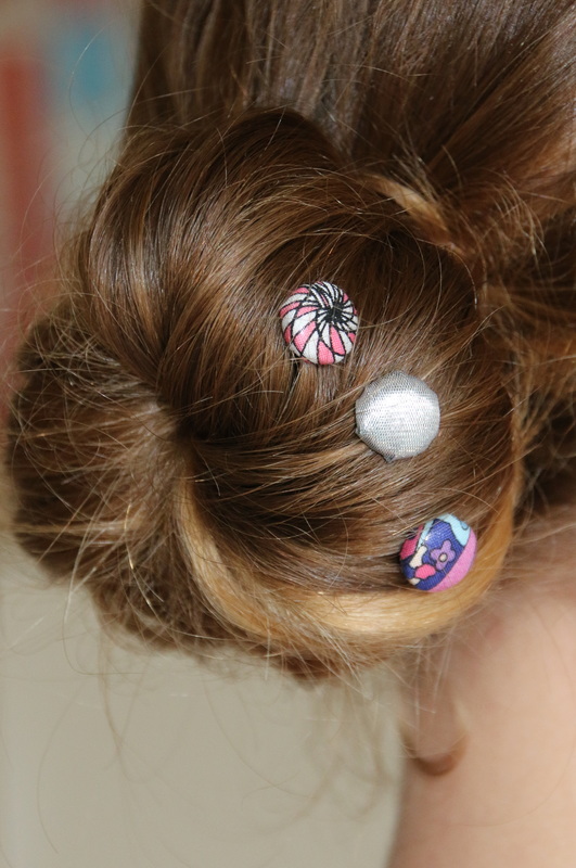 Easy to make hair pins craft.