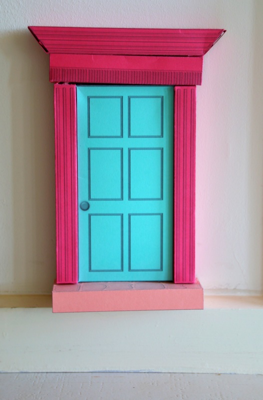 Fairy Door. Printable template. Make your own Fairy Doors.