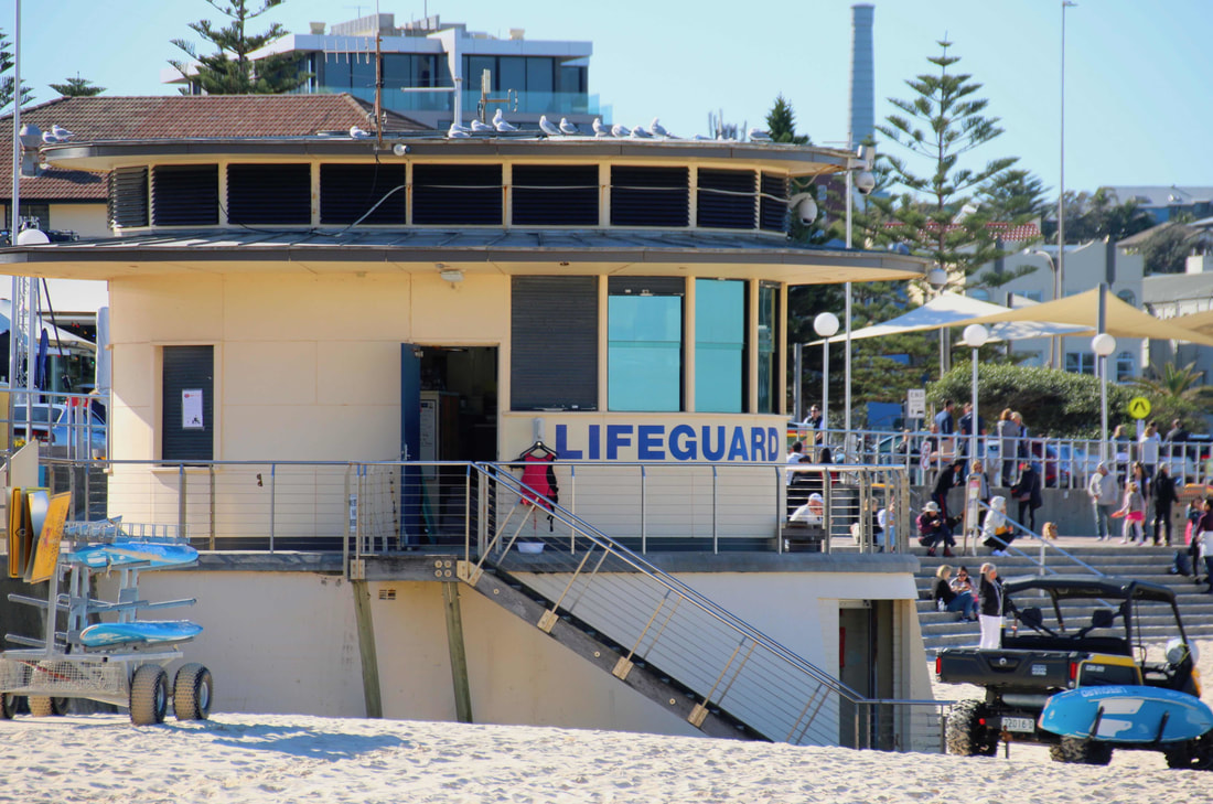 Bondi Beach Lifeguard Hut, Sydney, Australia.