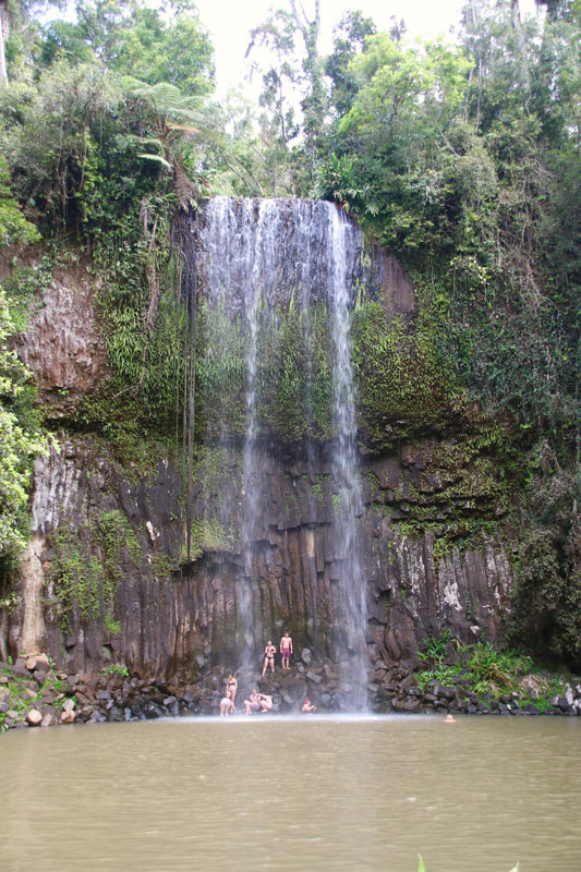 Millaa Millaa Falls, Queensland, Australia. A popular tourist destination.
