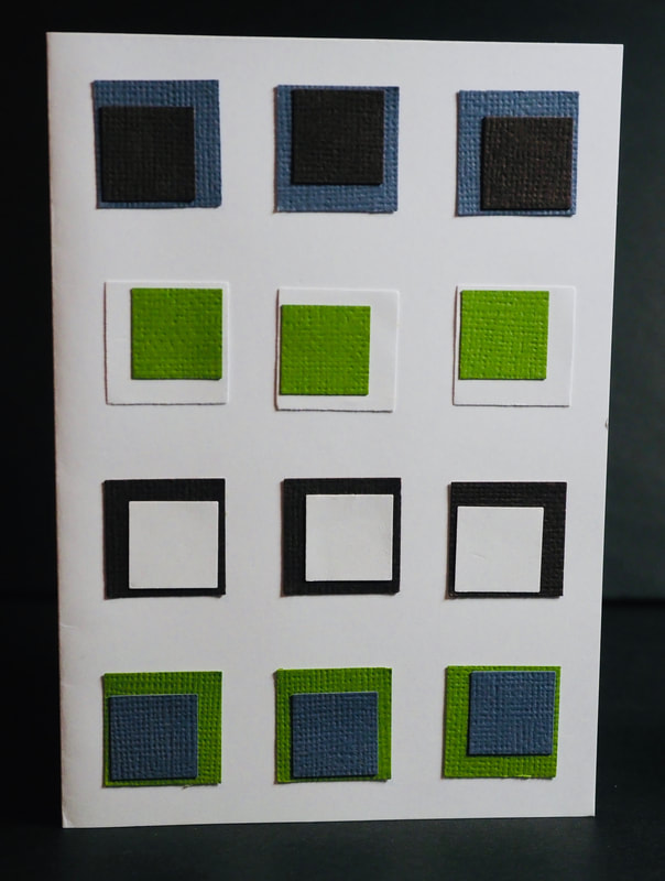 Geometric Punch Cards. Free card making ideas and instructions. Use punches to create interesting cards.