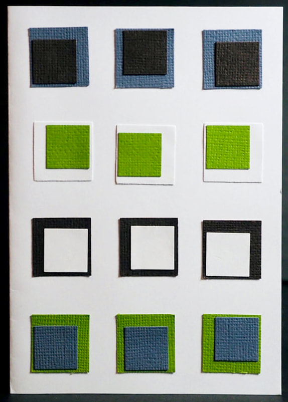 Geometric Punch Cards. Free card making ideas and instructions. Use punches to create interesting cards.