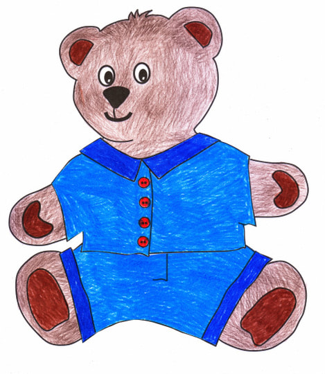 Free teddy bear craft for kids with template for bear and clothes