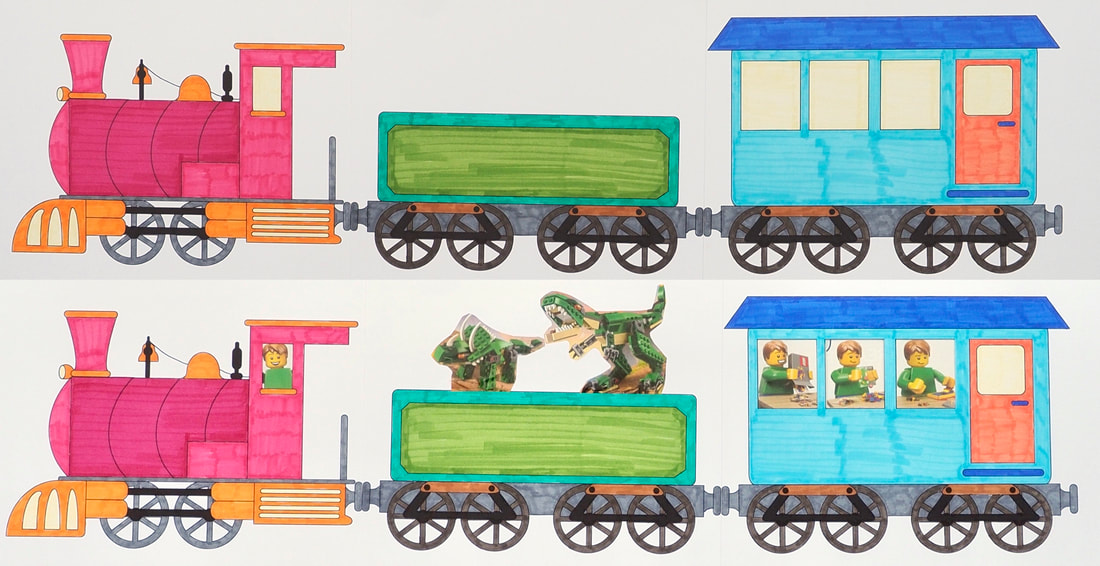 Create a fun Steam Train - colour it in and get creative with the passengers and cargo. Fun craft activity with printable templates. 